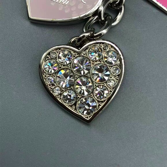 Coach Red and Silver Heart Keychain - Picture 4 of 11